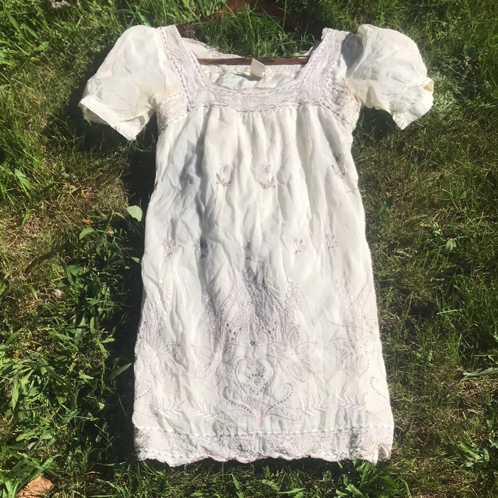 Vintage silk & cotton dress